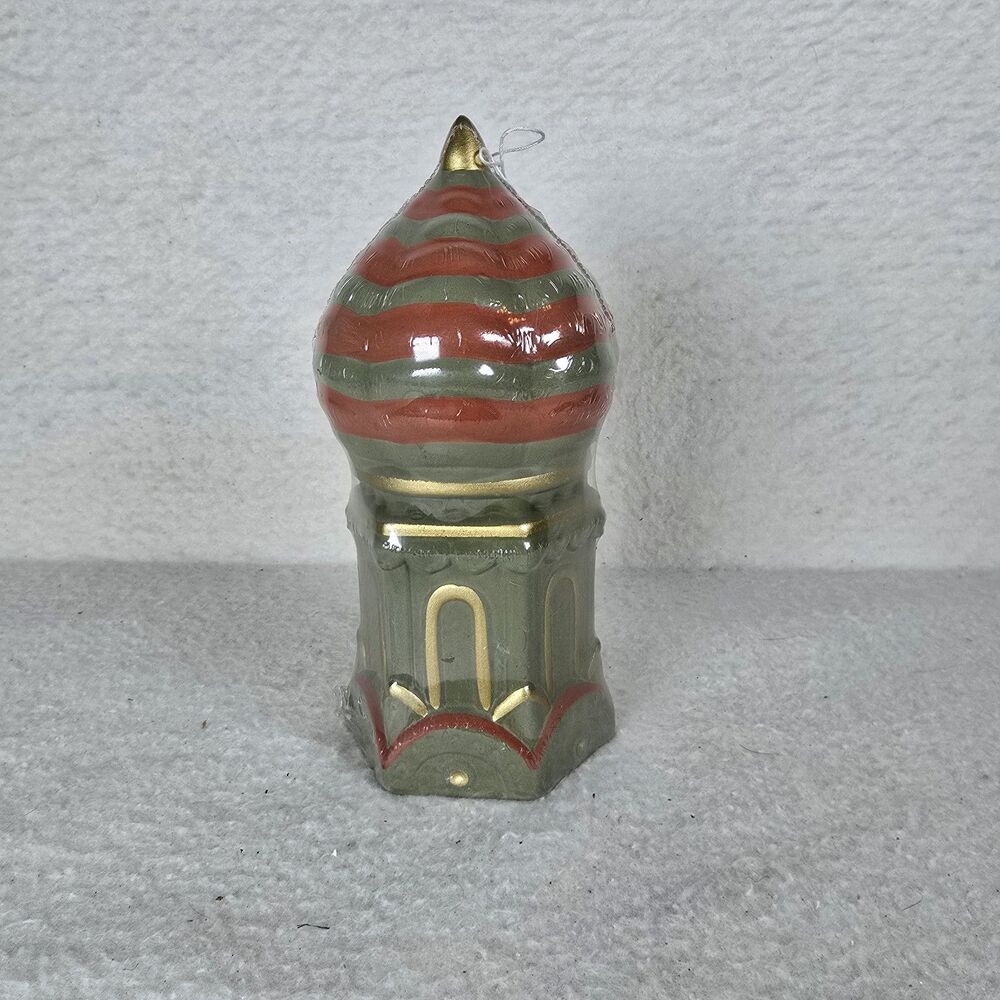 Stolichnaya Vodka Russian Onion Dome Shape Souvenir Ceramic Music Box Works